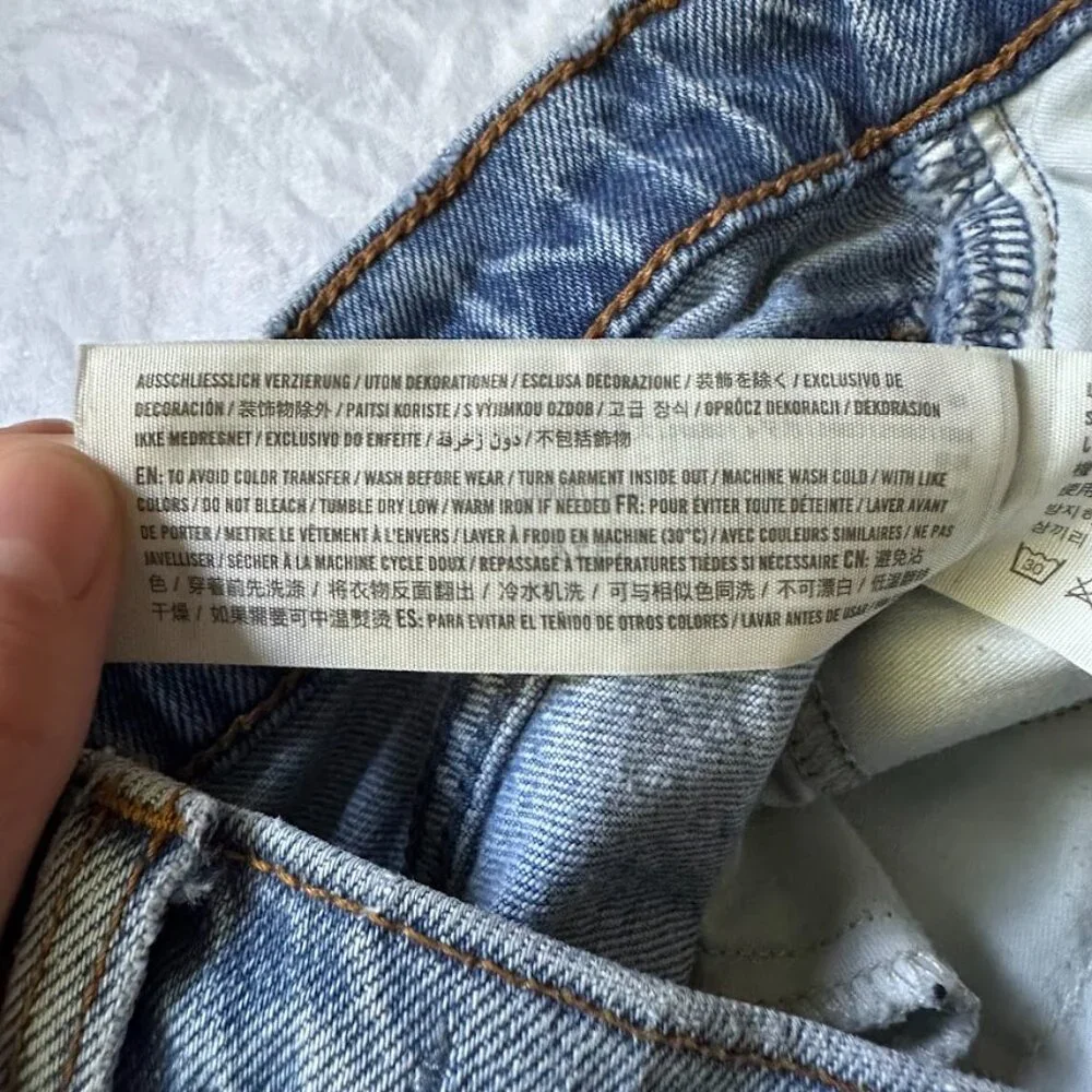 Abercrombie & Fitch The Skinny Distressed High Rise Jeans - Size 8 / 29 R - Picture 8 of 12